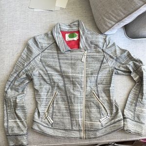 Anthropologie GRAY KNIT BLAZER